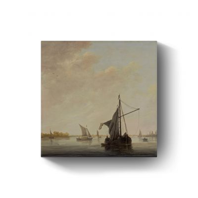 Blik op de maas bij Dordrecht door Aelbert Cuyp