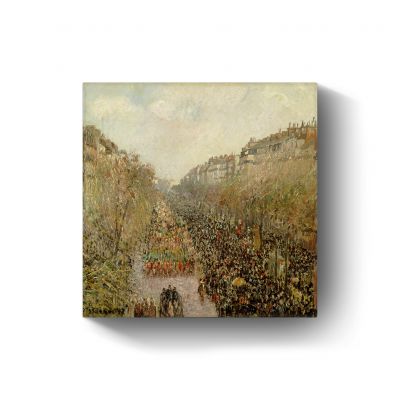 Boulevard Montmartre: Mardi Gras door Camille Pissarro
