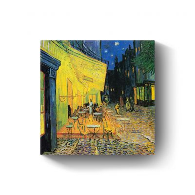 Caféterras bij nacht in Arles door Vincent van Gogh