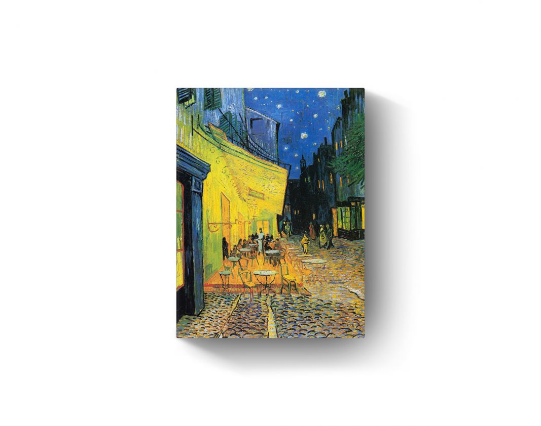 Caféterras bij nacht in Arles door Vincent van Gogh