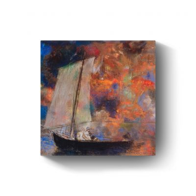 Flower Clouds door Odilon Redon