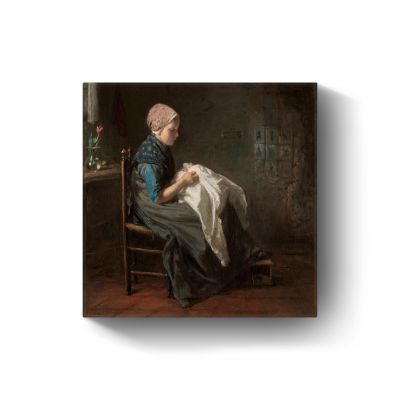 Het naaistertje door Jozef Israëls