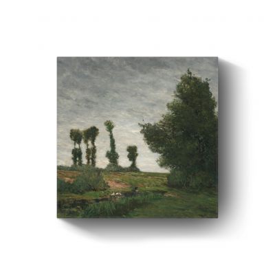 Landschap met populieren door Paul Gauguin