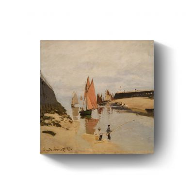 The harbour at Trouville door Claude Monet