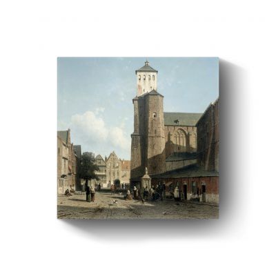 De kerk van St Denis te Luik door Jan Weissenbruch