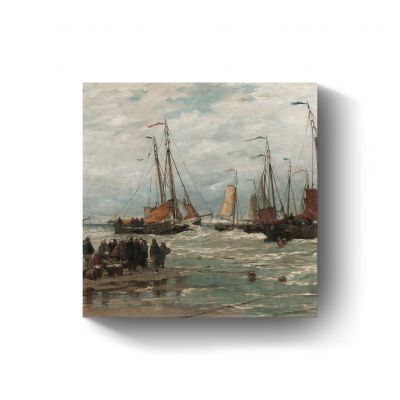 Pinken in de branding door Hendrik Willem Mesdag